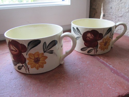 Tasses faïencerie digoin - 2,