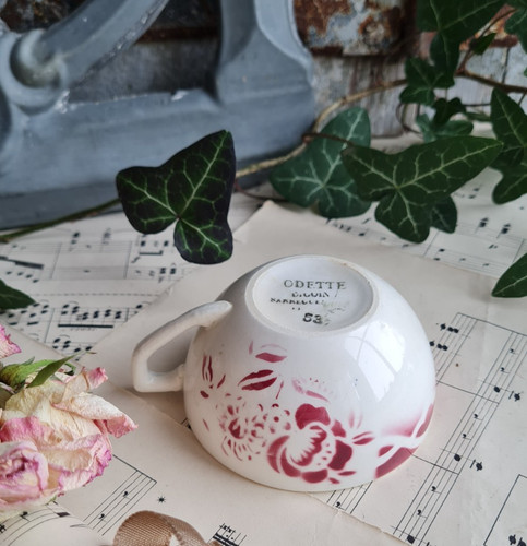 Ancienne tasse digoin odette - ancienne,