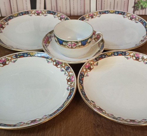 Assiettes anciennes digoin - assiettes, +